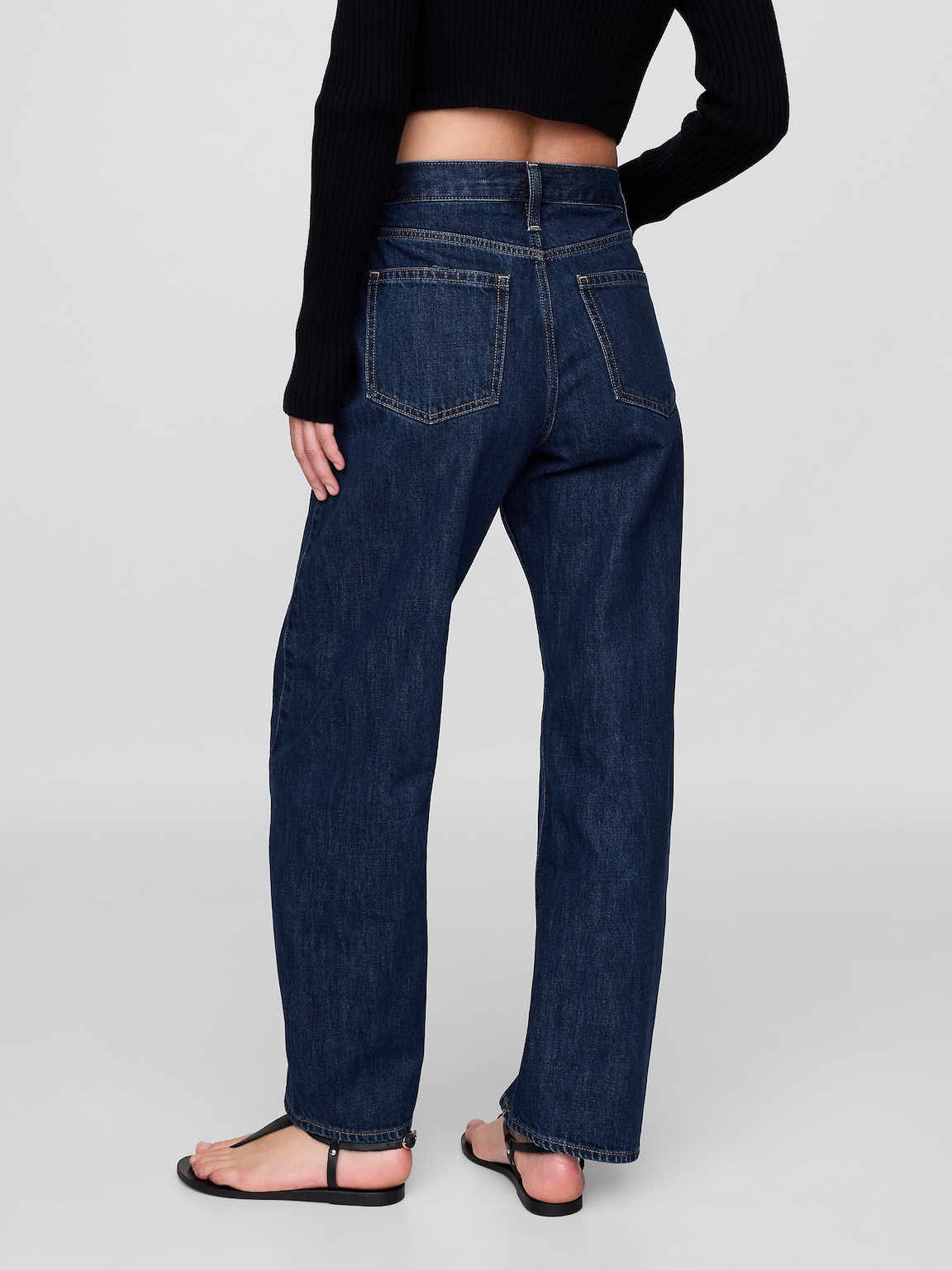 High Rise Barrel Jeans