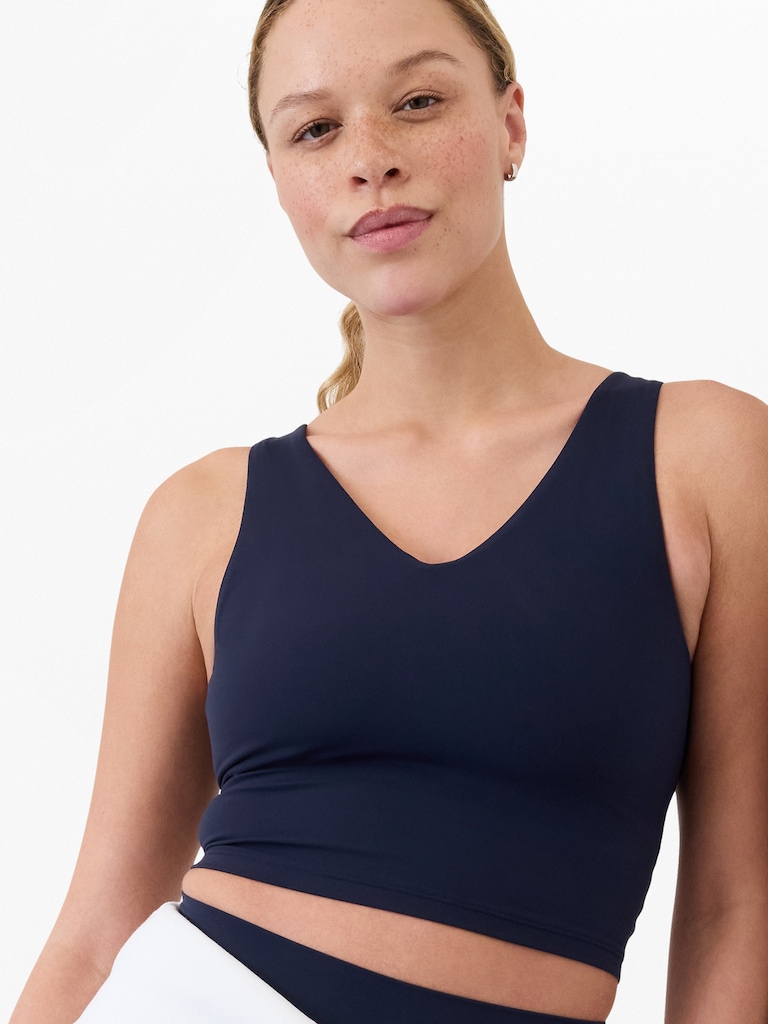 Transcend V-Neck Crop Sports Bra D-DD