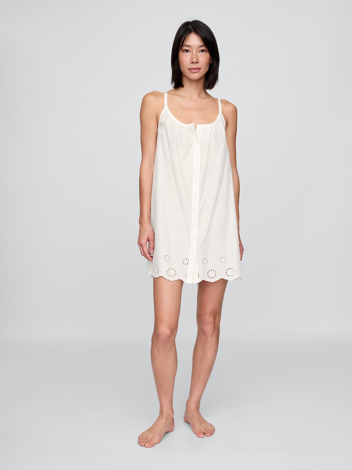Eyelet Hem PJ Dress