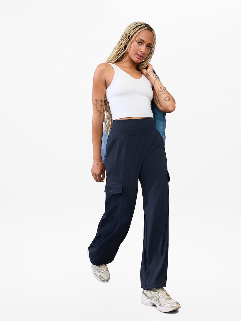 Venice High Rise Wide Leg Cargo Pant