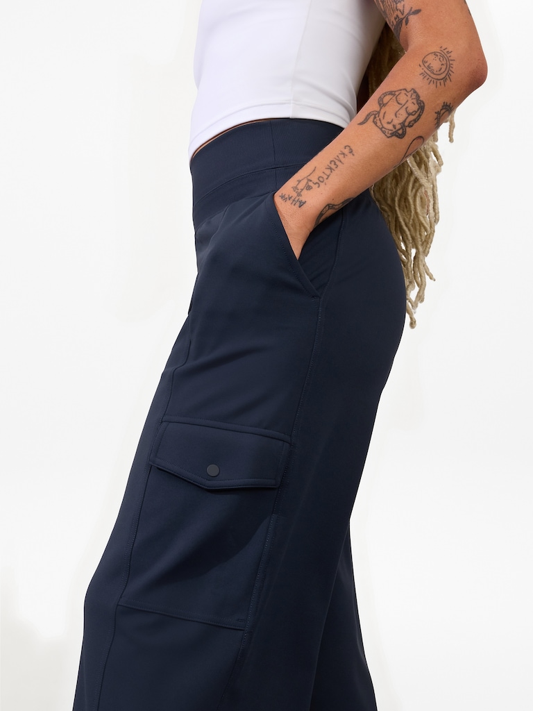 Venice High Rise Wide Leg Cargo Pant