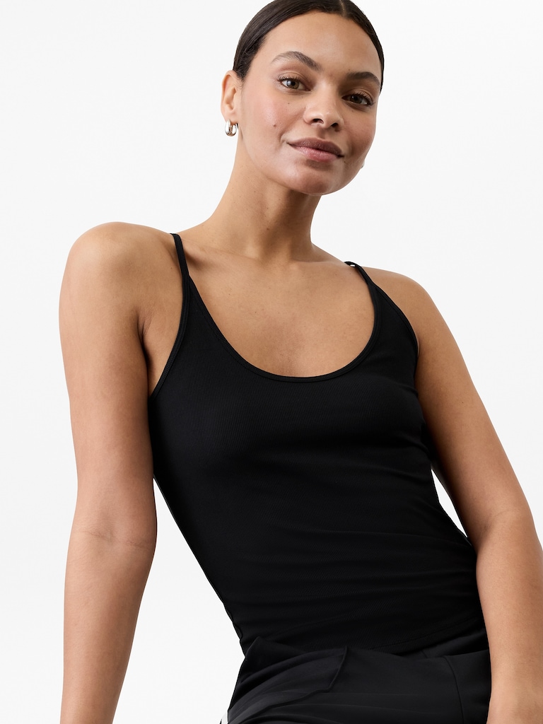 Signature Rib Thin Strap Tank