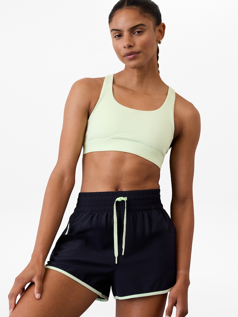 Weekender High Rise 3" Stripe Run Short