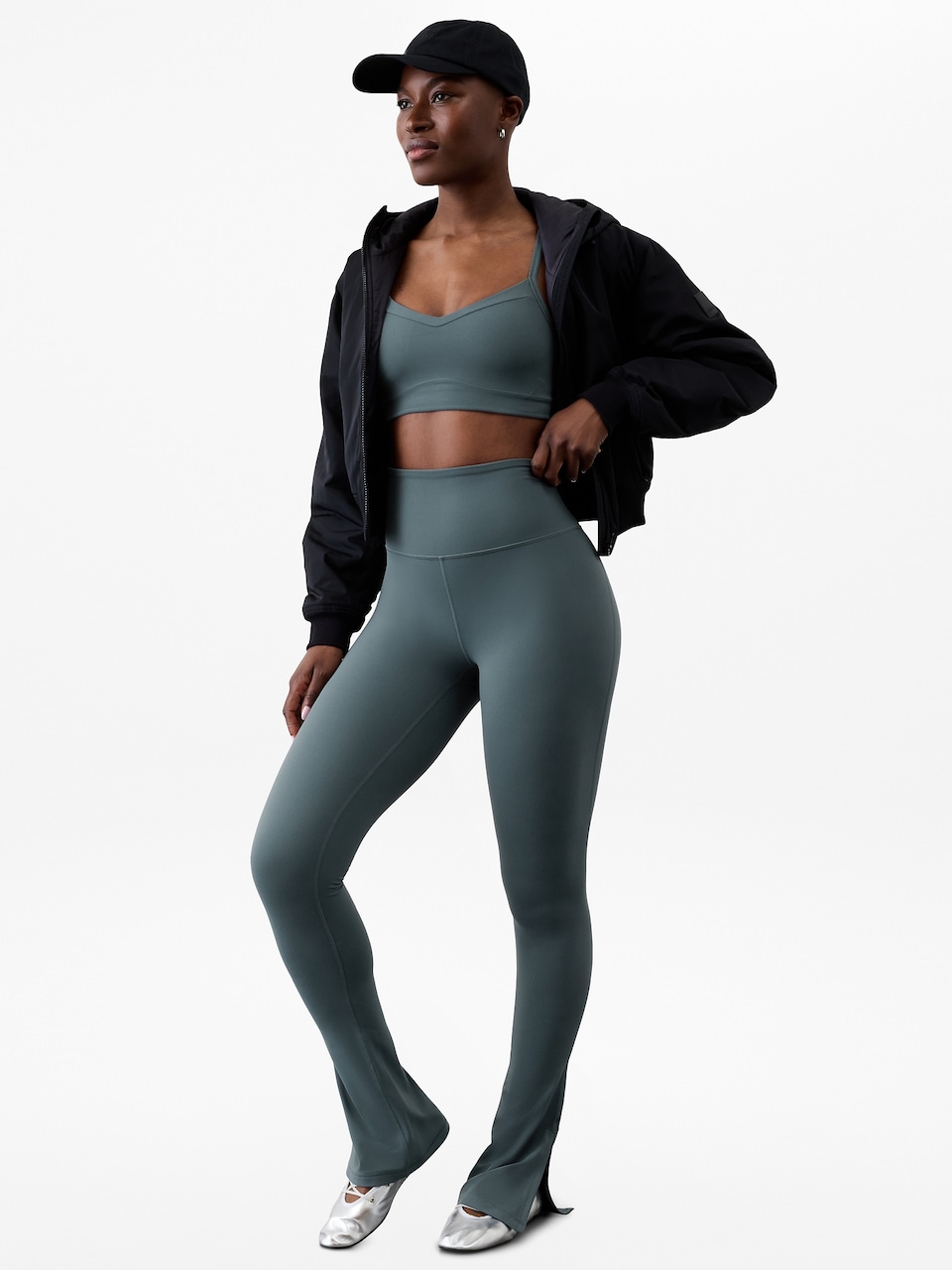 Elation Ultra High Rise Split Slim Flare Pant