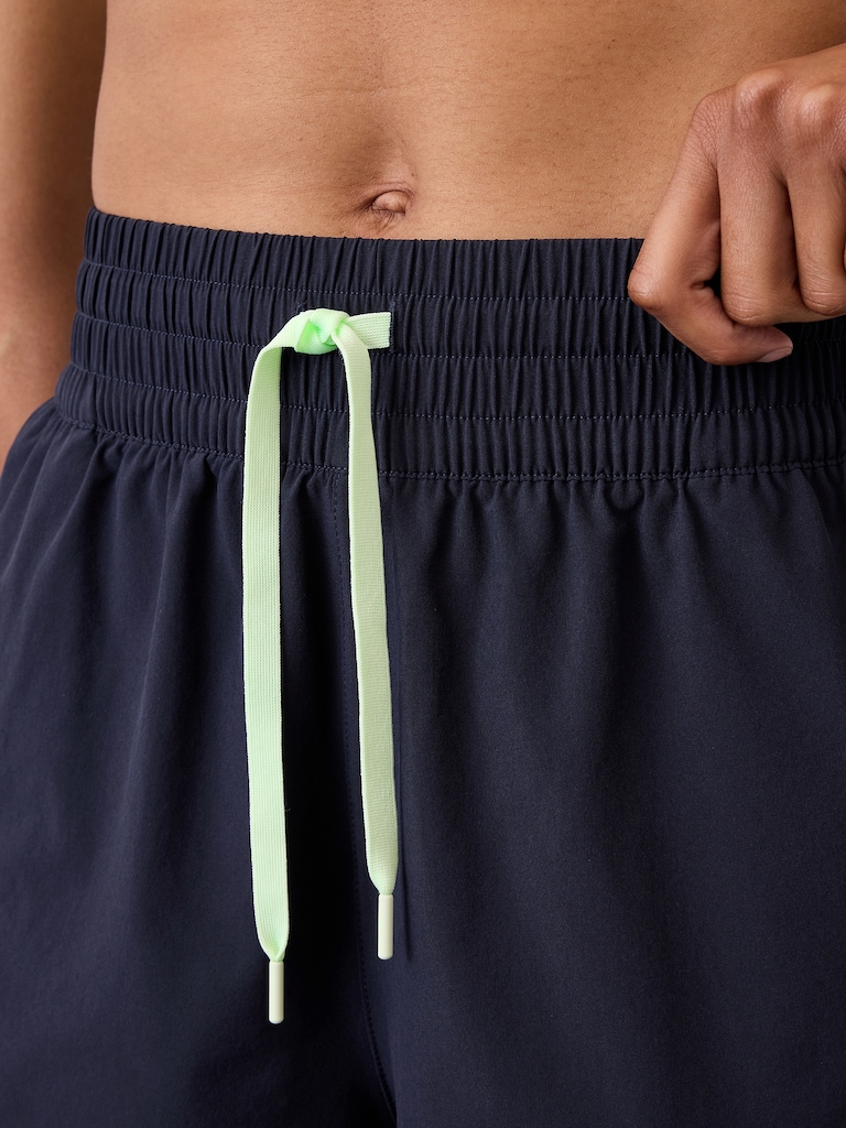 Weekender High Rise 3" Stripe Run Short