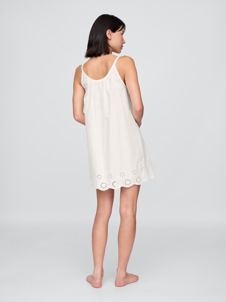 Eyelet Hem PJ Dress