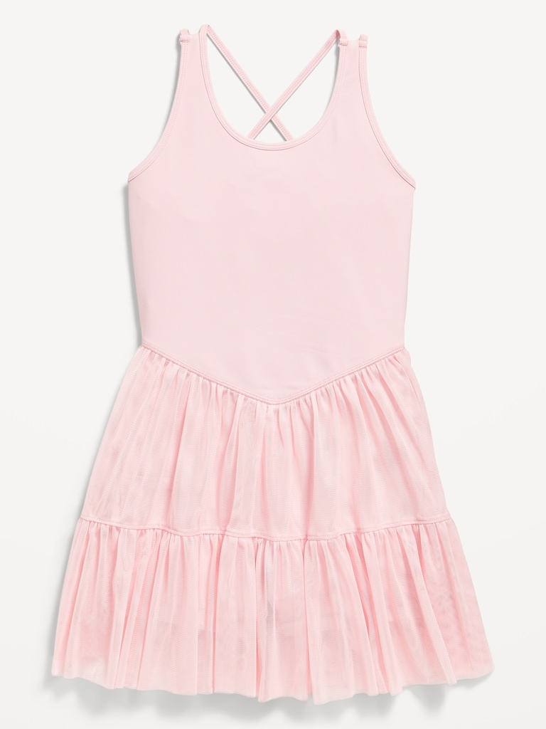 PowerSoft Sleeveless Tutu Athletic Dress for Girls