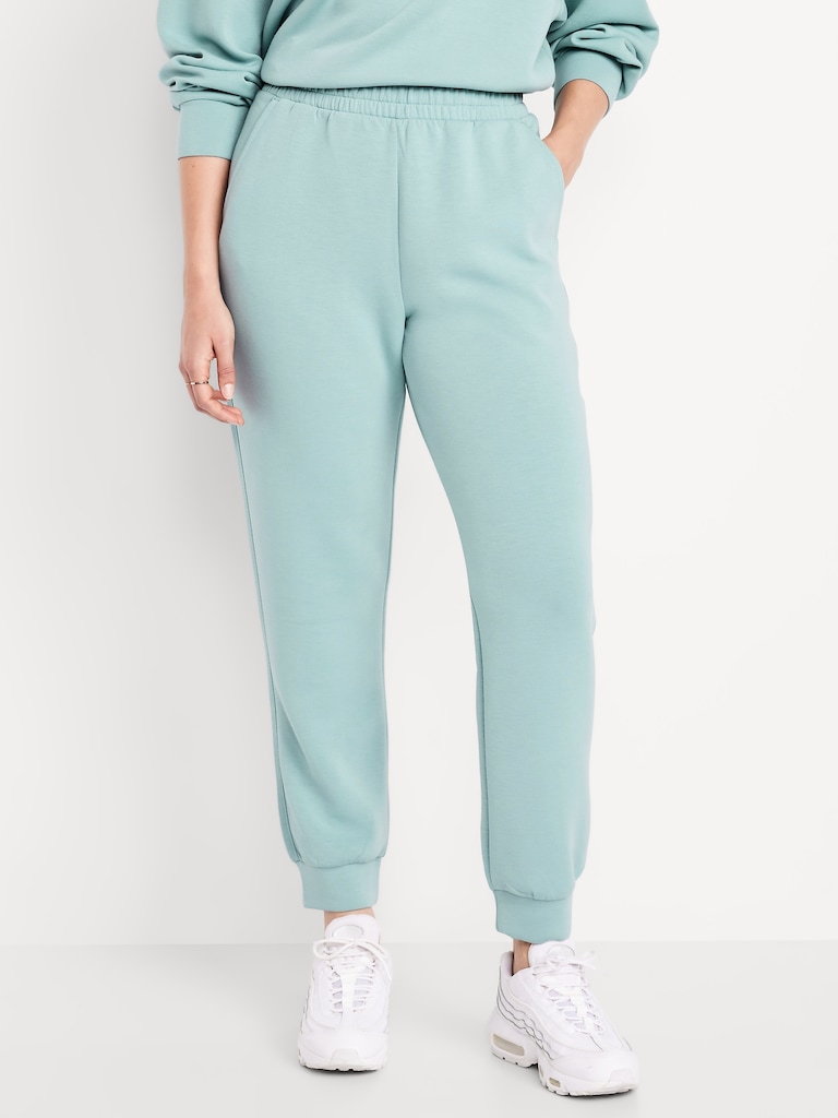 High-Waisted Bounce Fleece Jogger Sweatpants
