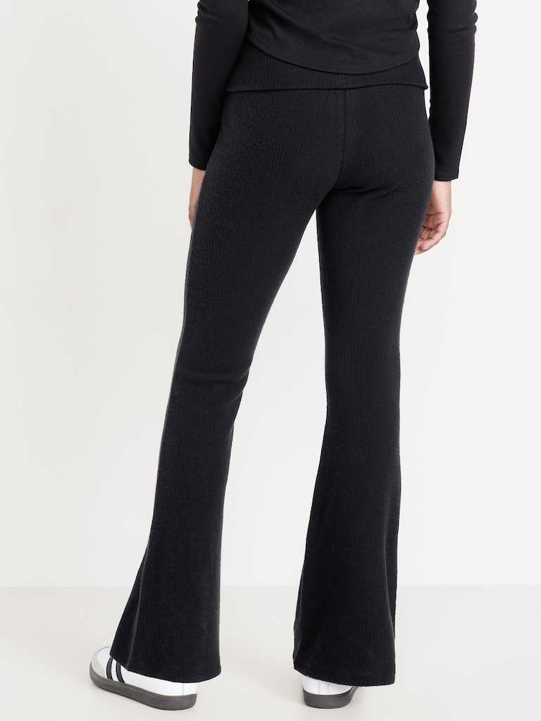 CozePlush Foldover Flare Leggings for Girls