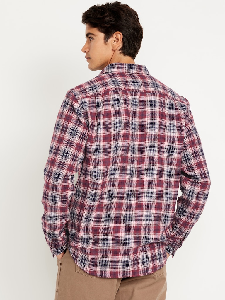 Plaid Flannel Pocket Shirt