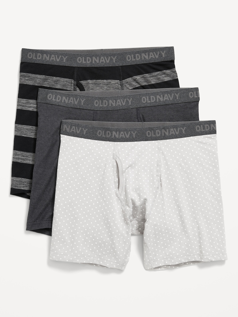 3-Pack Soft-Washed Boxer Briefs -- 6.25-inch inseam