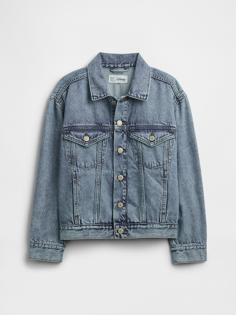 GapKids × Disney Mickey Mouse Relaxed Icon Denim Jacket