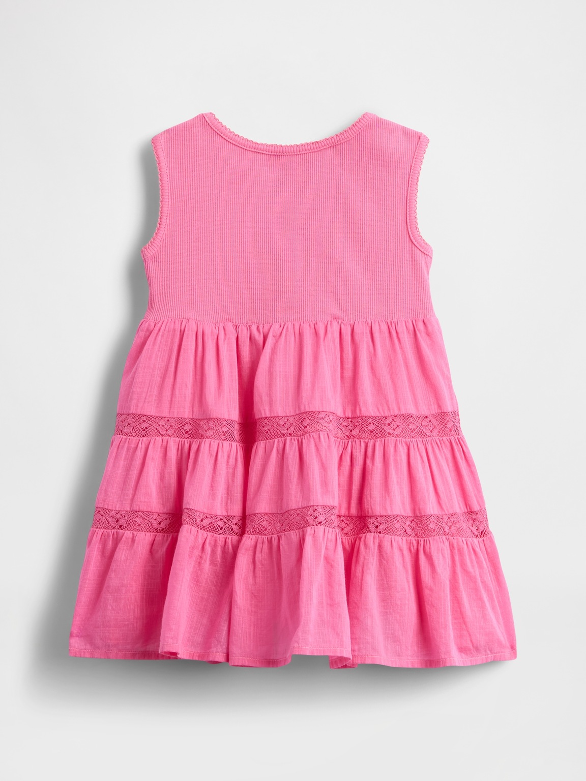 Baby & Toddler Lace-Trim Mixed Media Dress