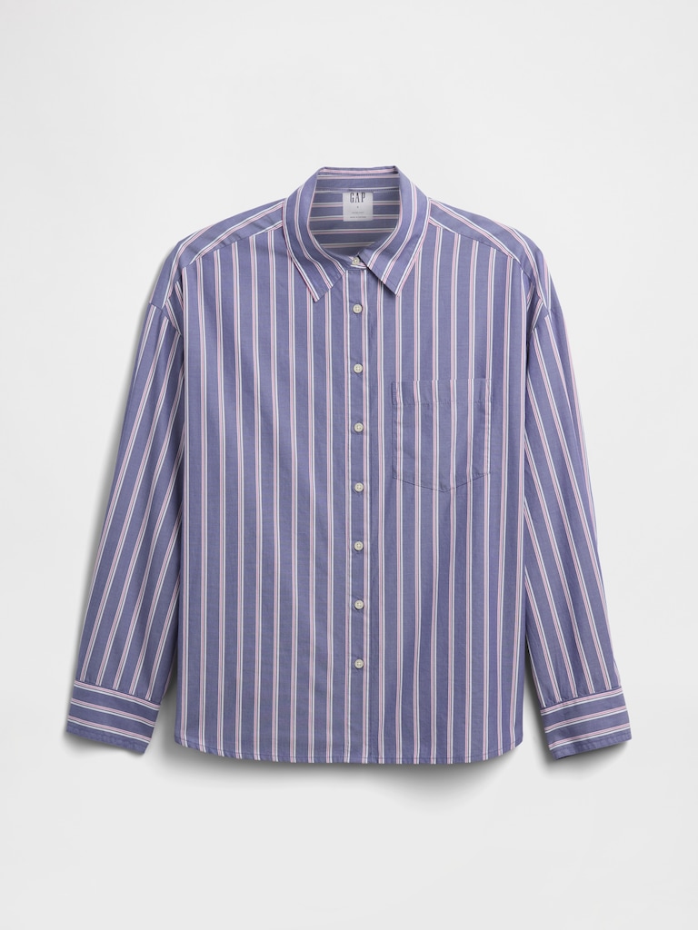 Oversized Shirt in Poplin