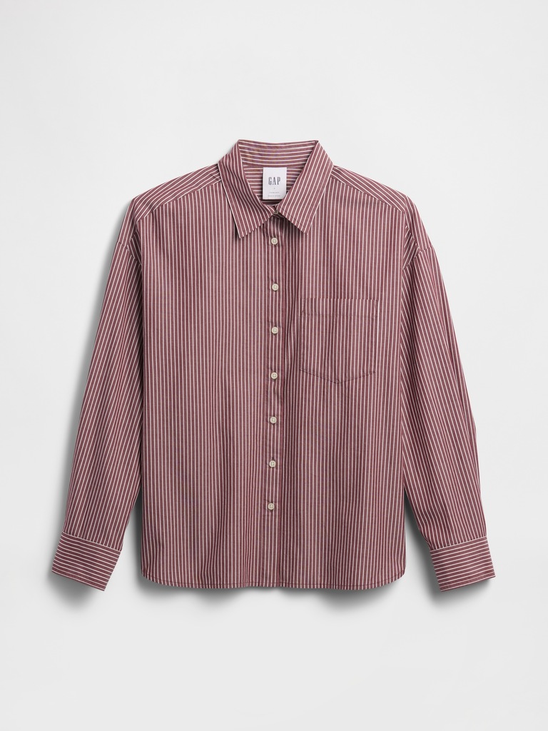 Oversized Shirt in Poplin