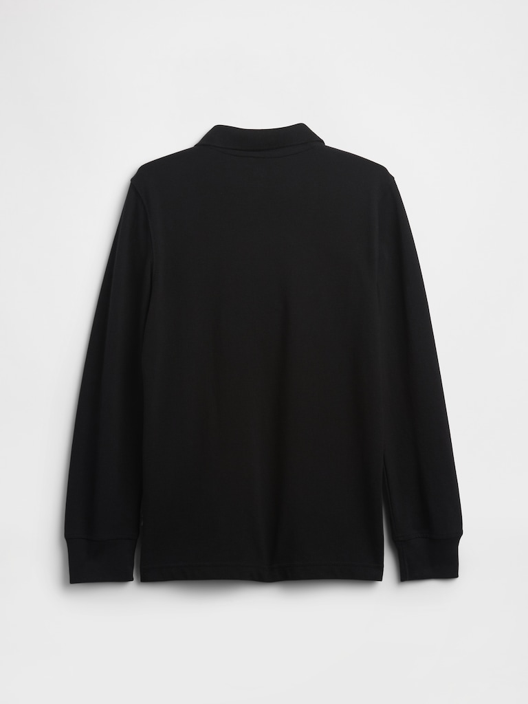 Kids Uniform Pique Polo Shirt