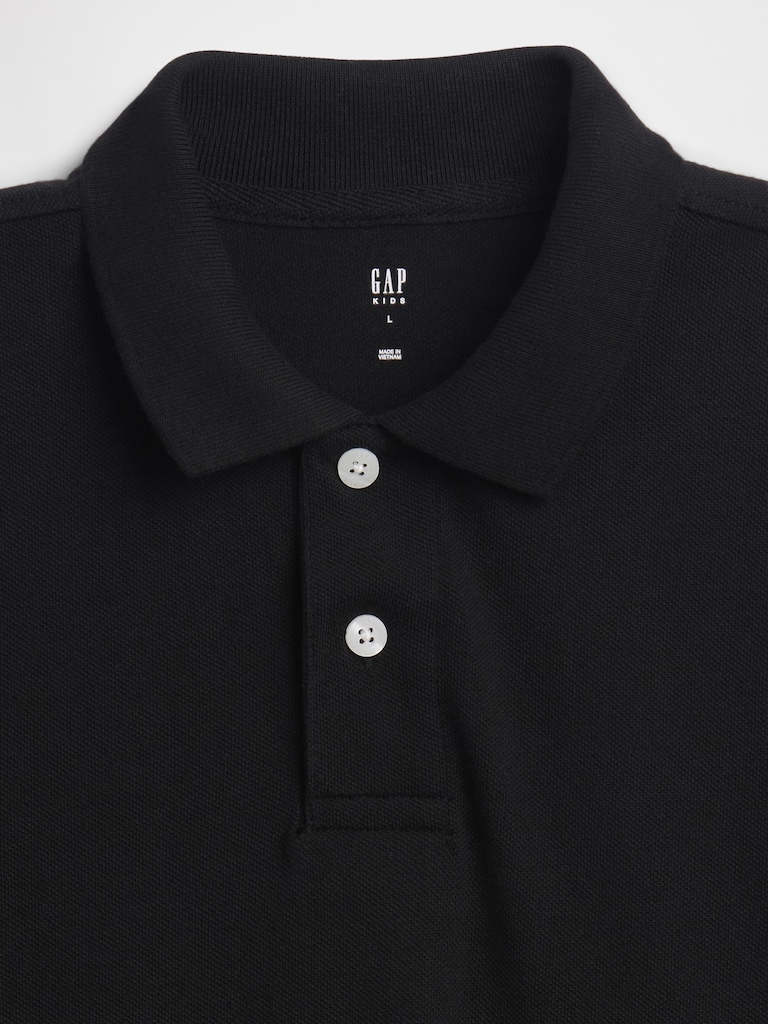 Kids Uniform Pique Polo Shirt