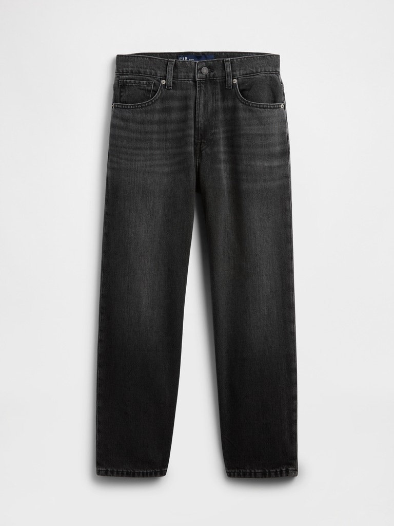 Mid Rise SuperSoft Relaxed Straight Crop Jeans