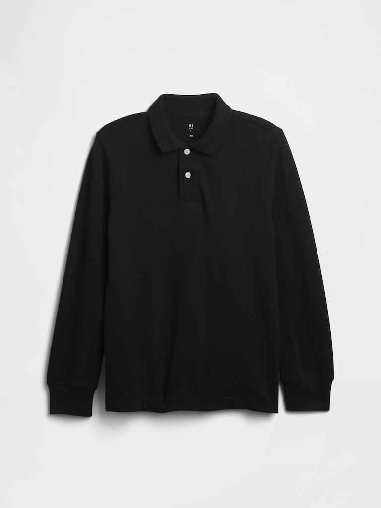 Kids Uniform Pique Polo Shirt