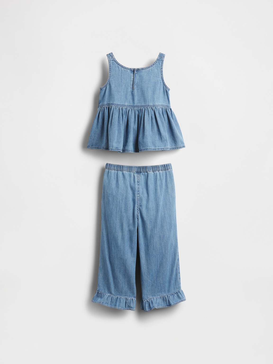 Baby & Toddler Denim Ruffle Outfit Set