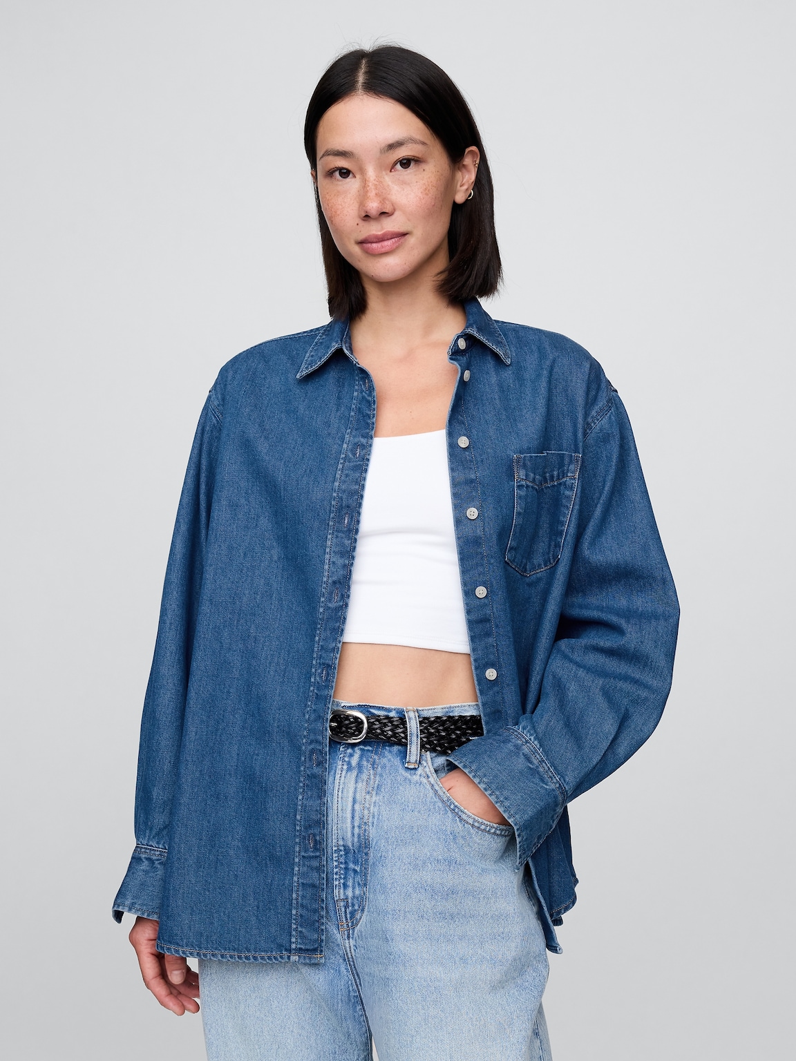 UltraSoft Denim Big Shirt