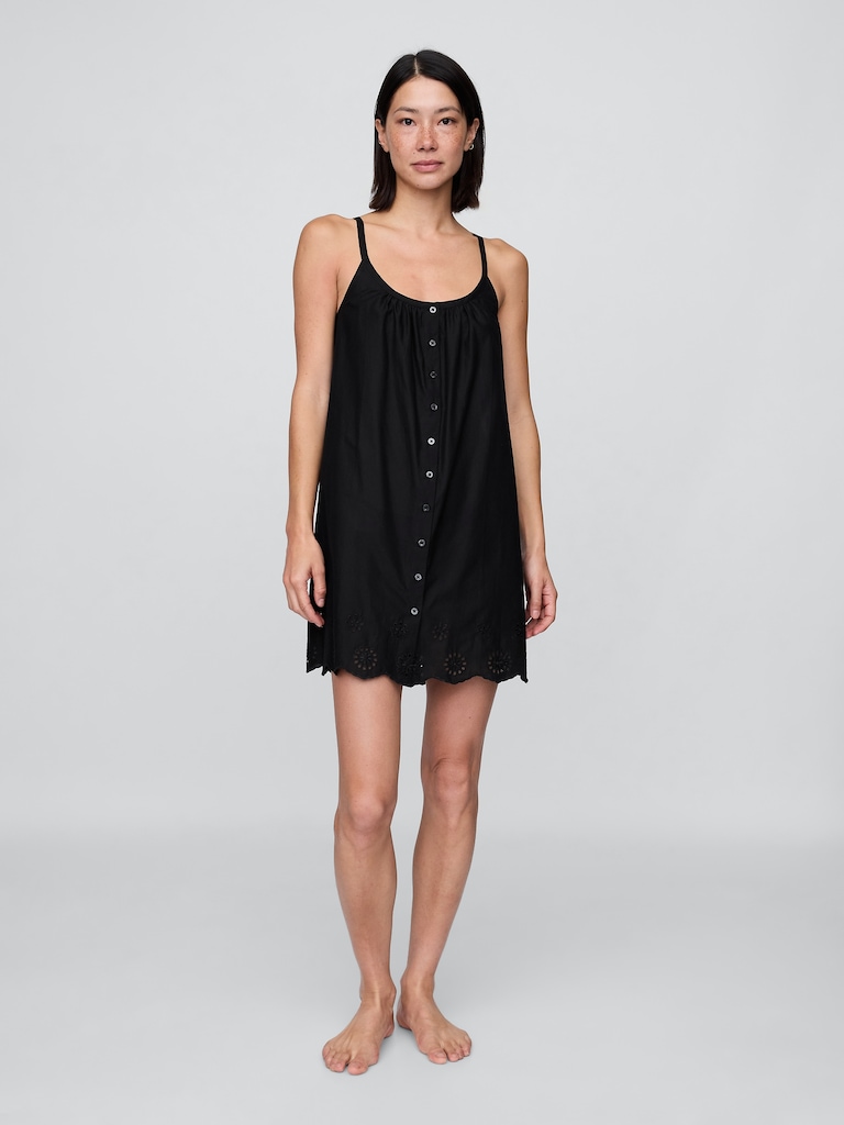 Eyelet Hem PJ Dress