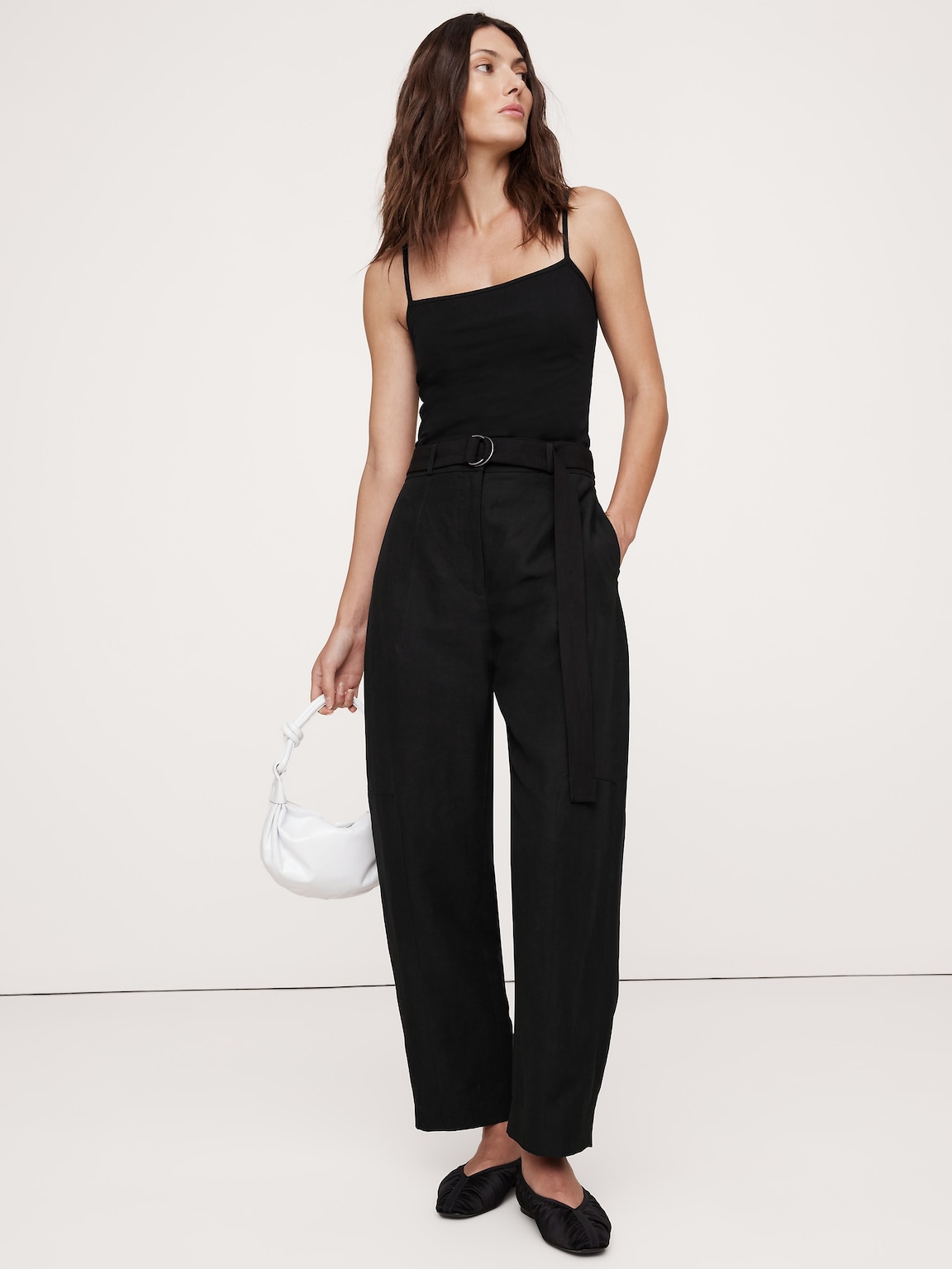 V-Neck Hardware One-Piece Swimsuit