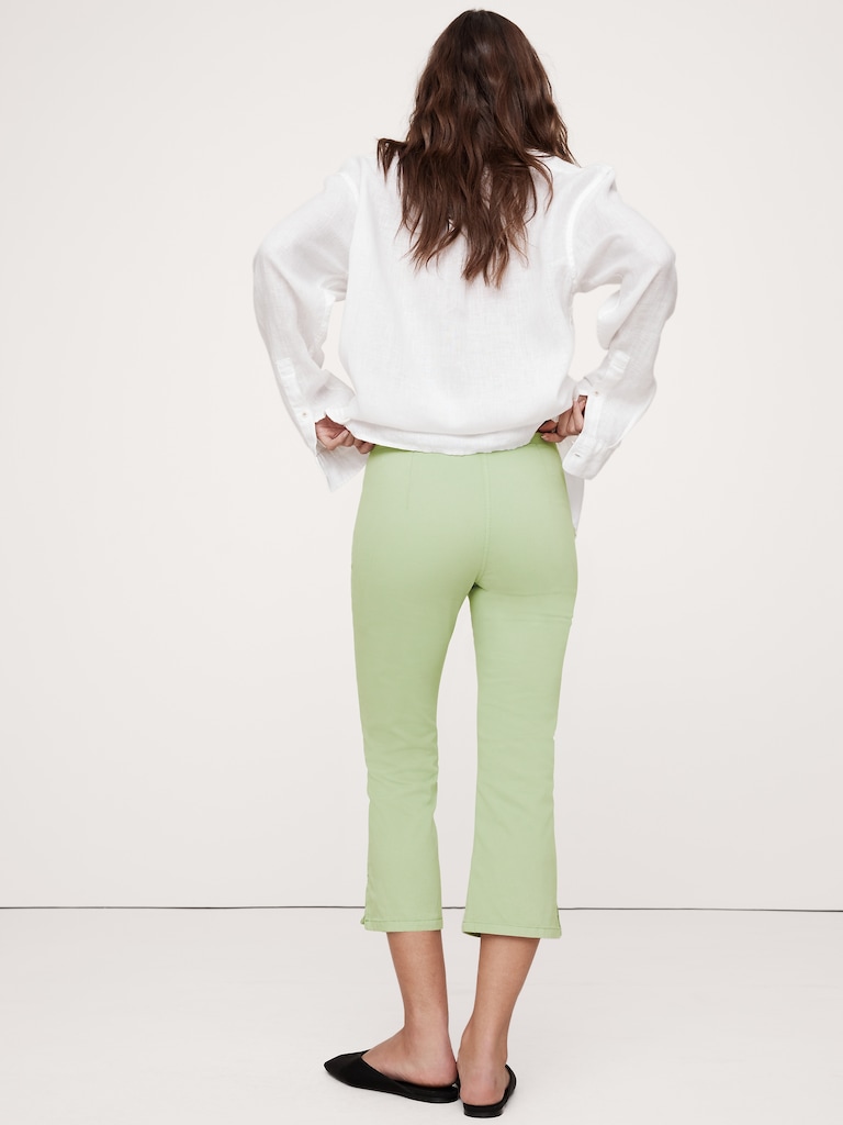 Mid-Rise Cotton Capri