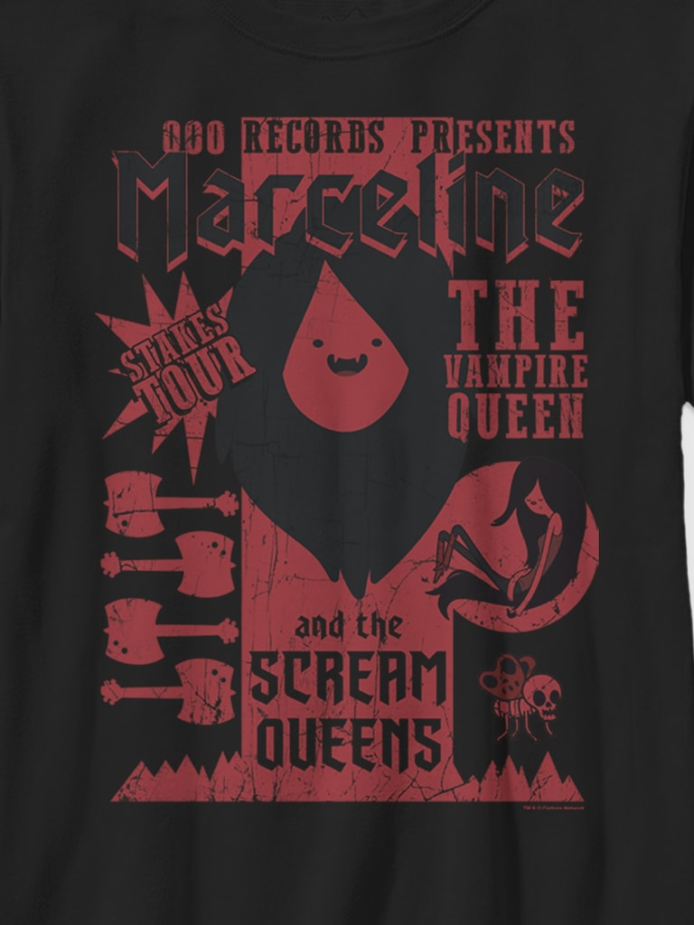 Adventure Time Marceline the Vampire Queen Tour Gender-Neutral Graphic T-Shirt for Kids