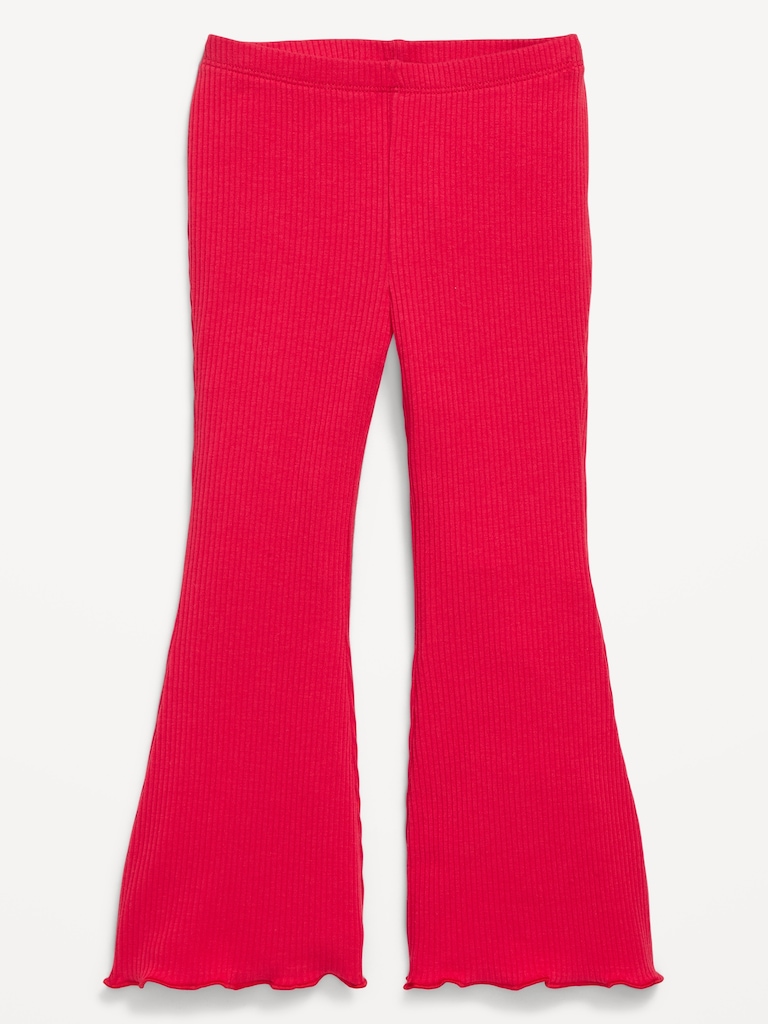 Ribbed Flare-Leg Leggings for Toddler Girls