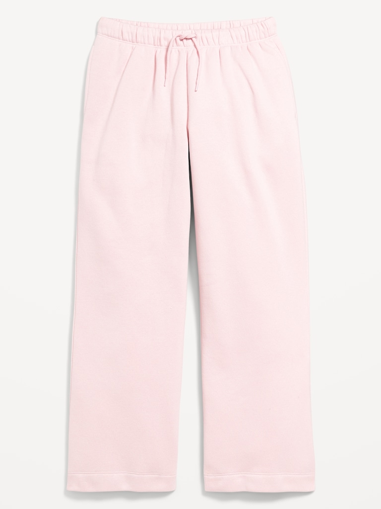 Favorite Fleece High-Waisted Wide-Leg Sweatpants for Girls