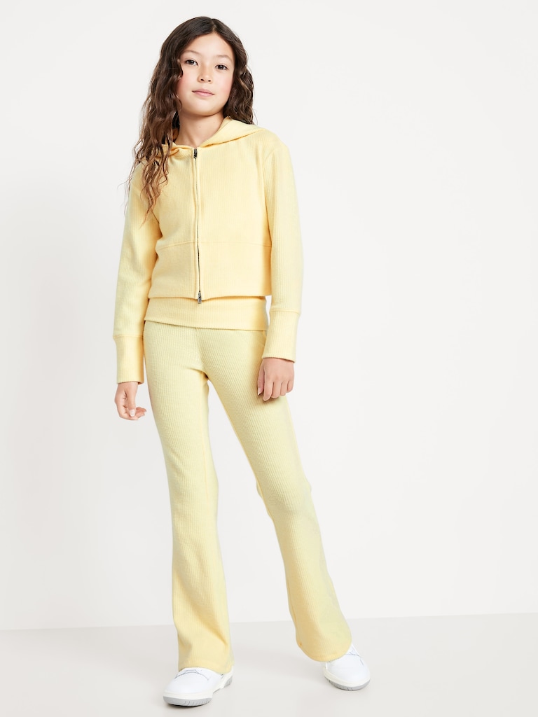 CozePlush Foldover Flare Leggings for Girls