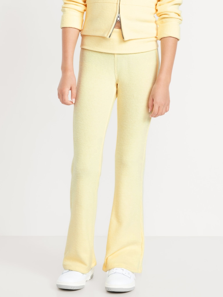 CozePlush Foldover Flare Leggings for Girls