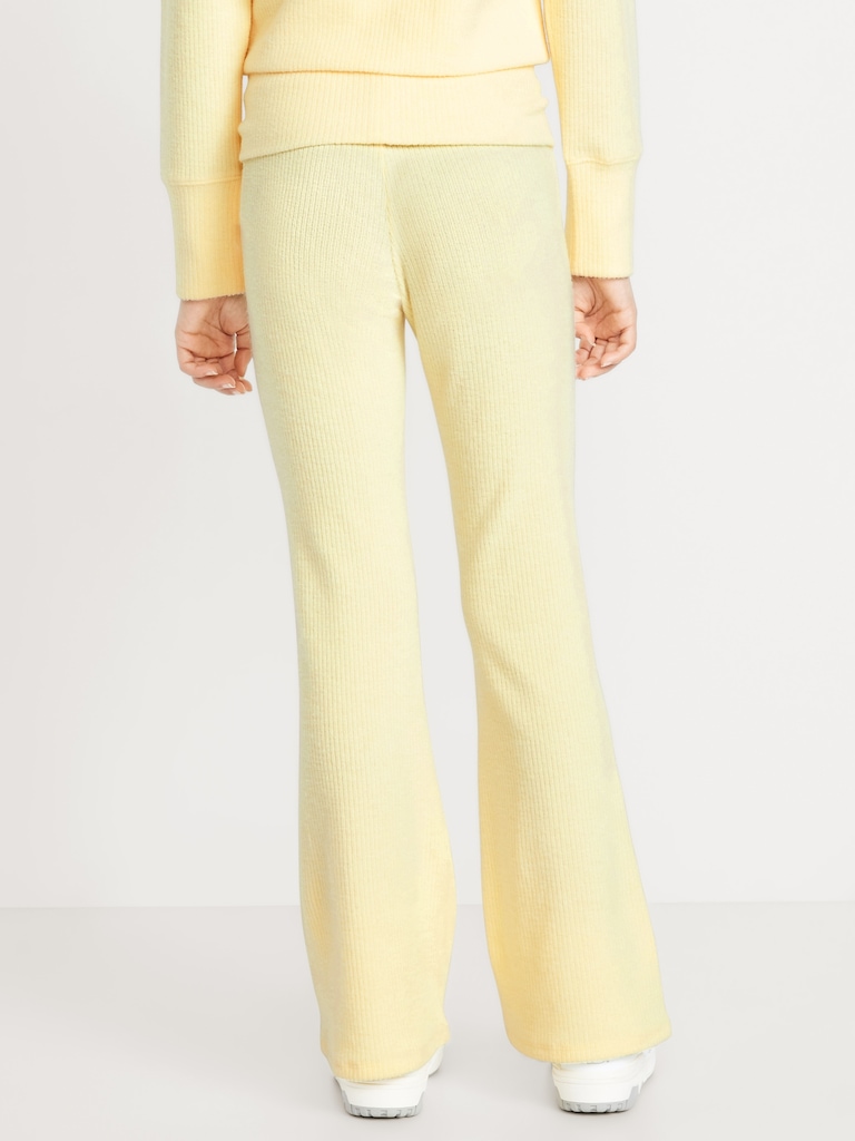 CozePlush Foldover Flare Leggings for Girls