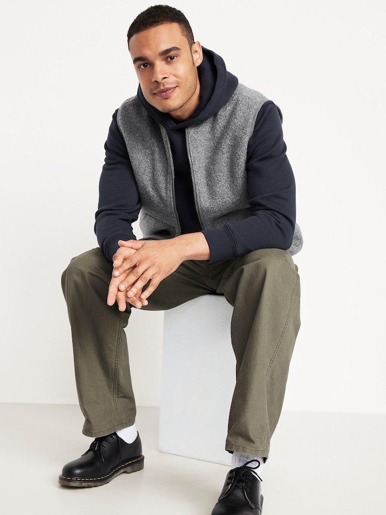 Relaxed Boiled Wool Vest