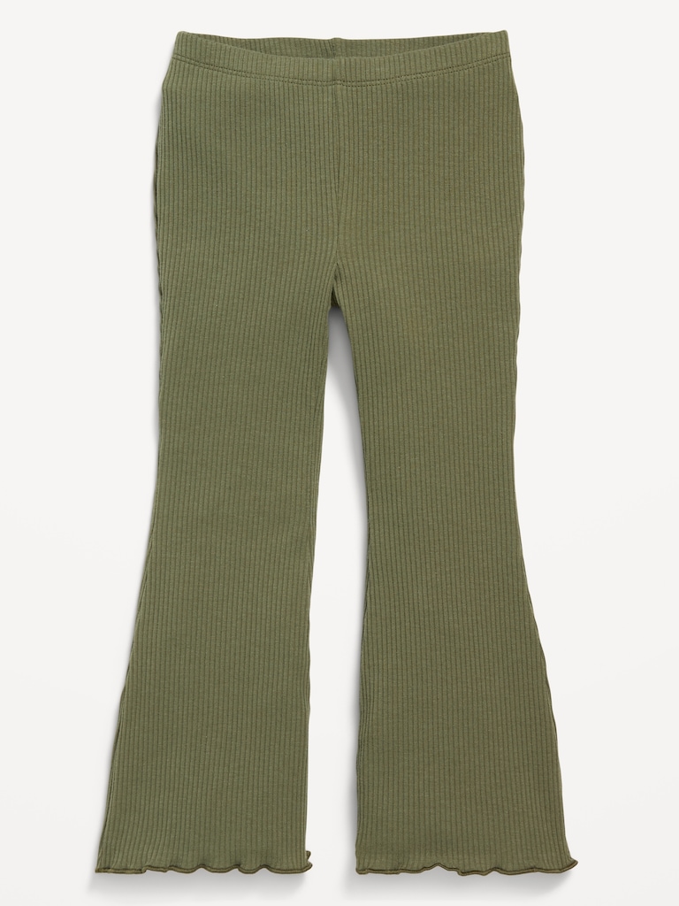 Ribbed Flare-Leg Leggings for Toddler Girls