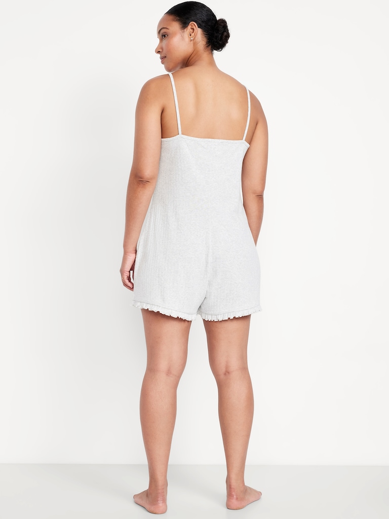 Pointelle Pajama Romper