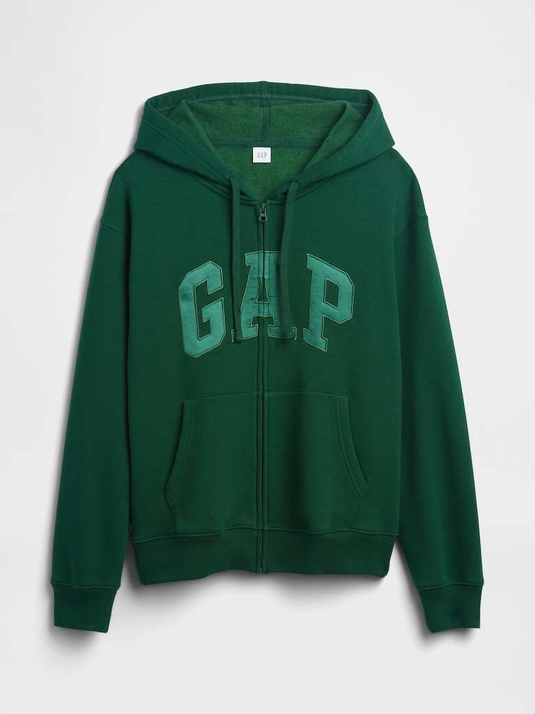 Relaxed Gap Logo Zip Hoodie