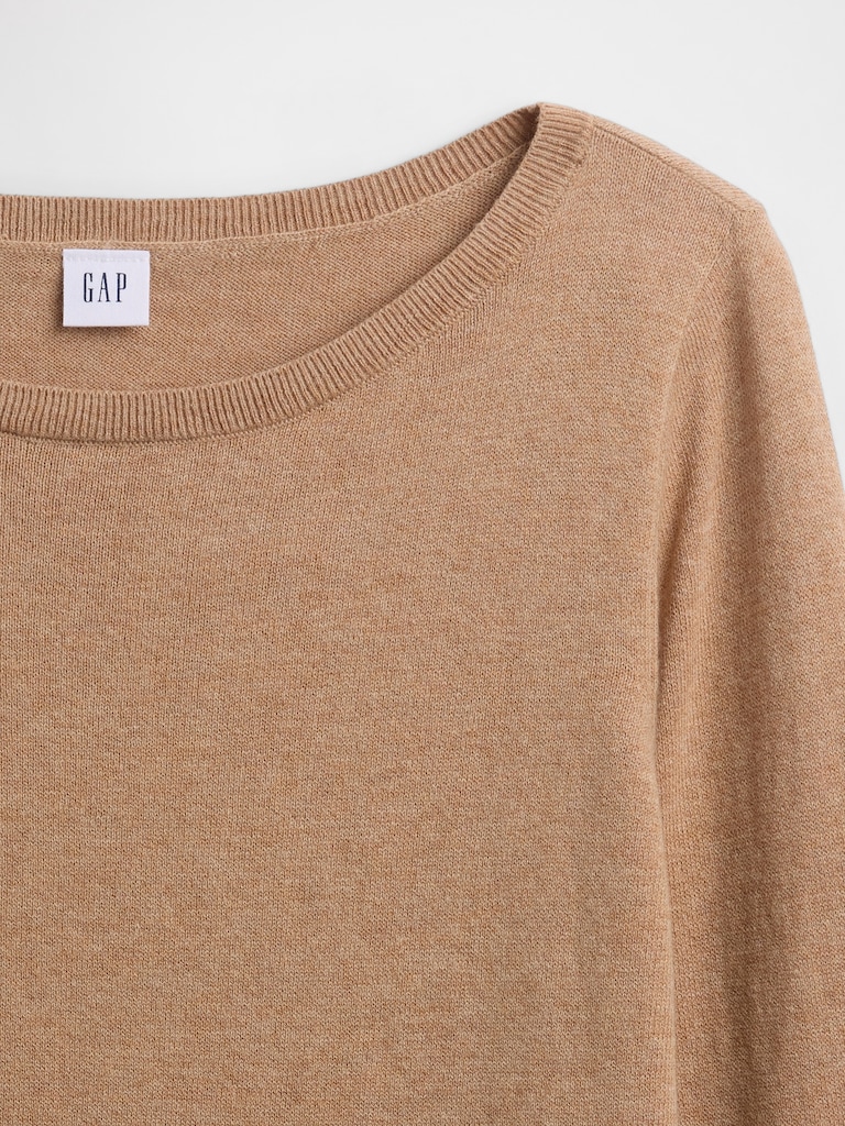 Relaxed Boatneck Sweater