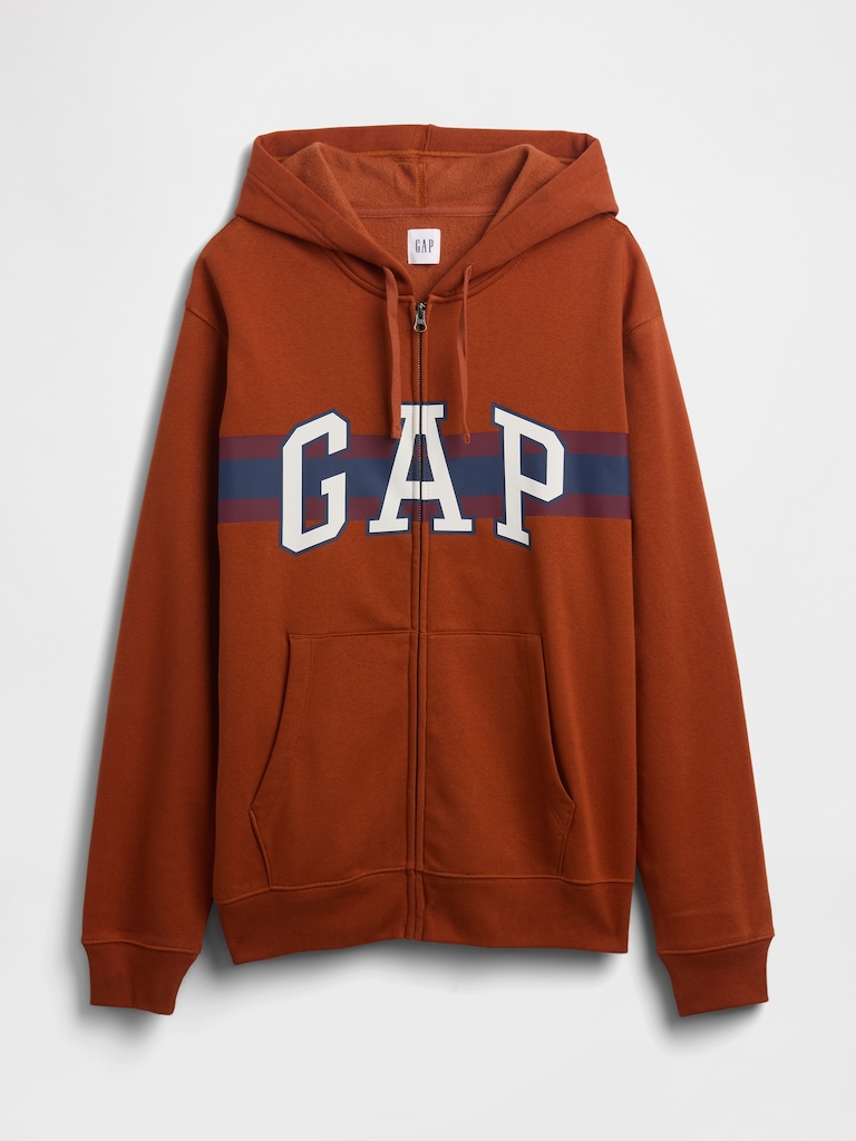 Relaxed Gap Logo Zip Hoodie