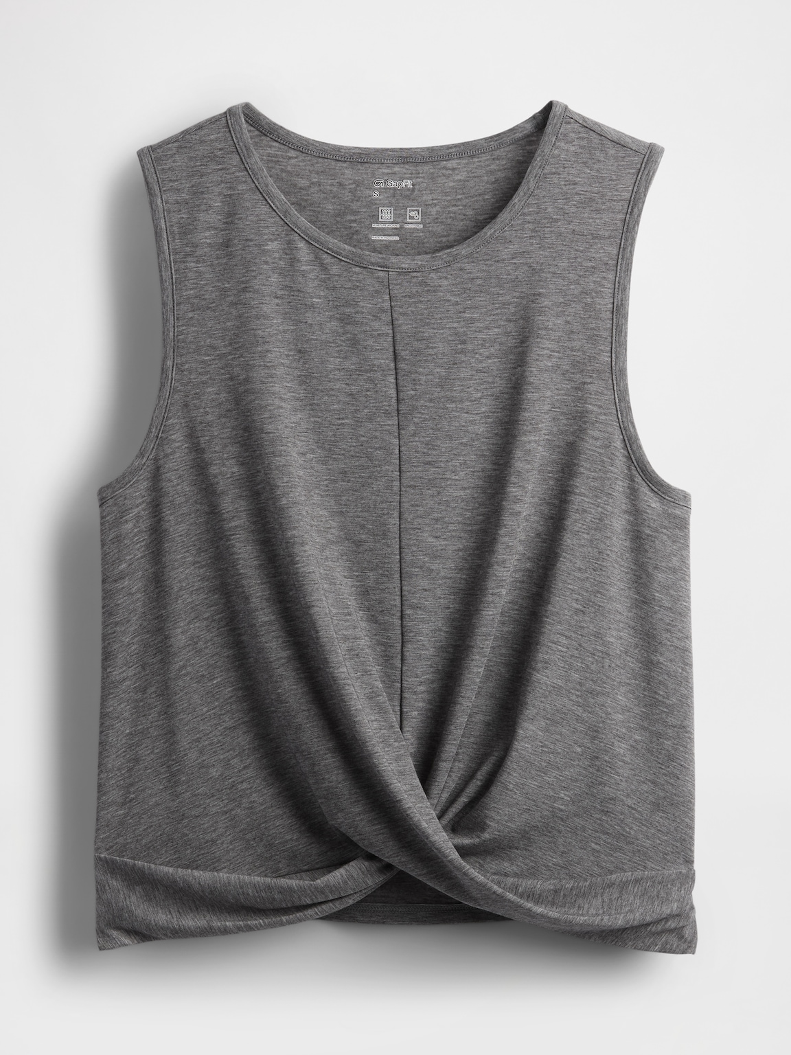 GapFit Breathe Twist-Front Tank Top