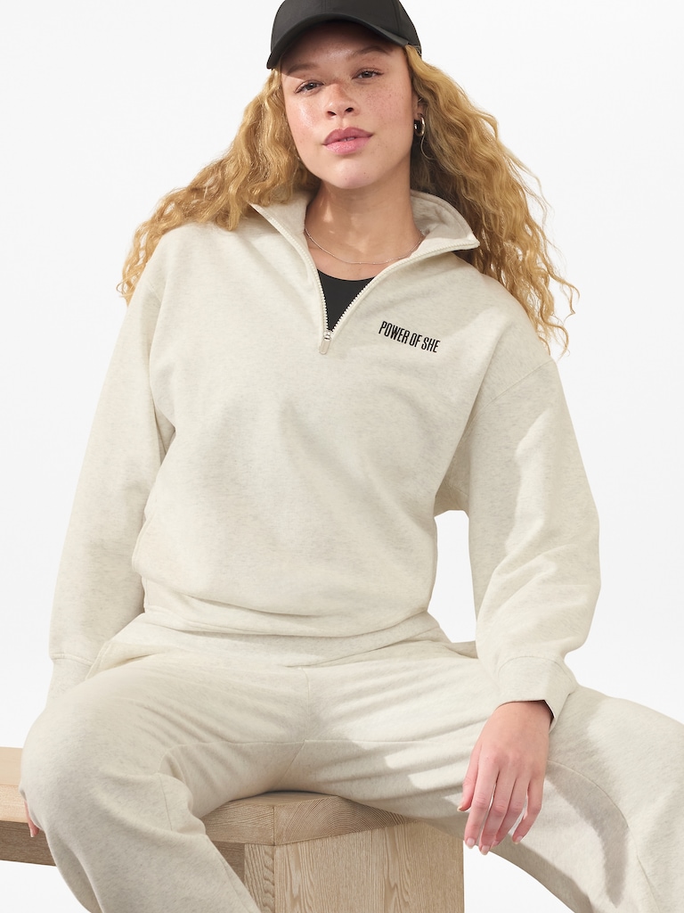 Power of She 1/4 Zip Sweatshirt