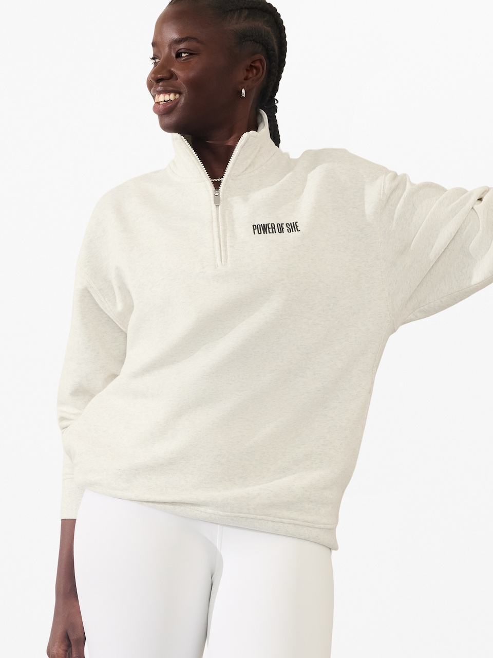 Power of She 1/4 Zip Sweatshirt