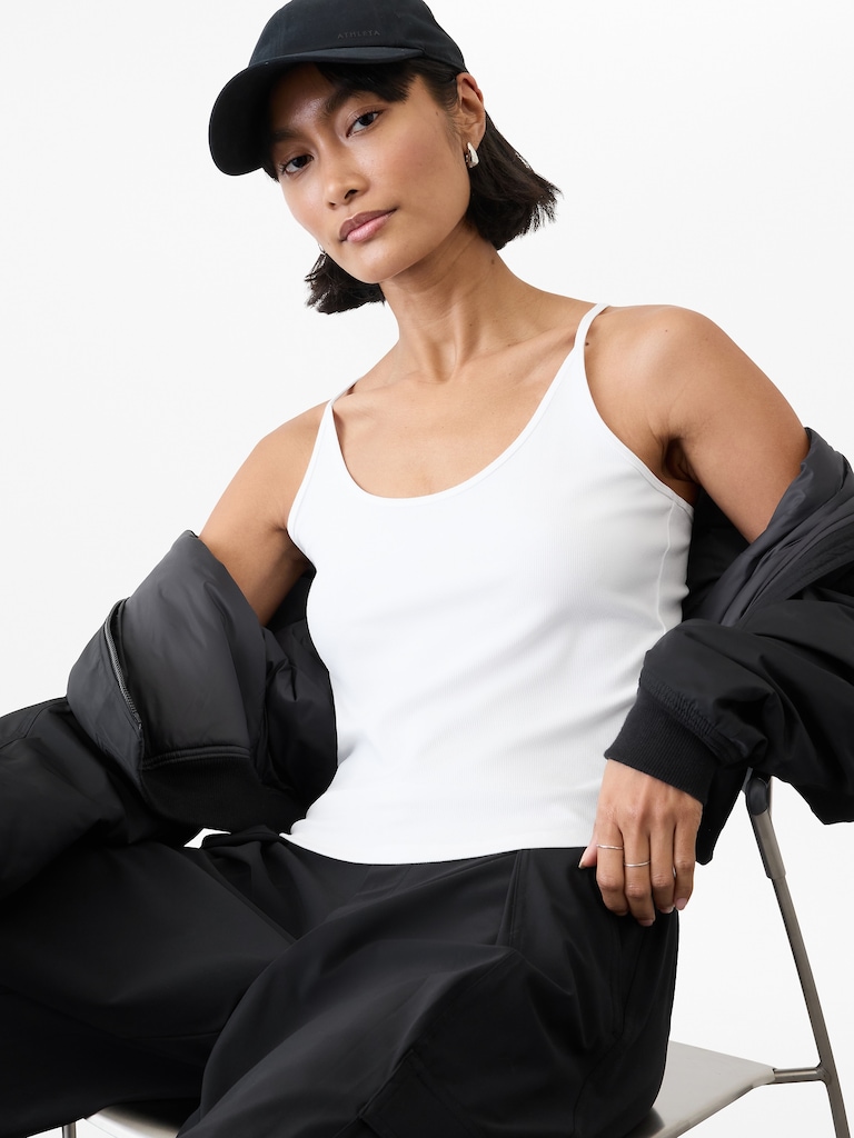 Signature Rib Thin Strap Tank