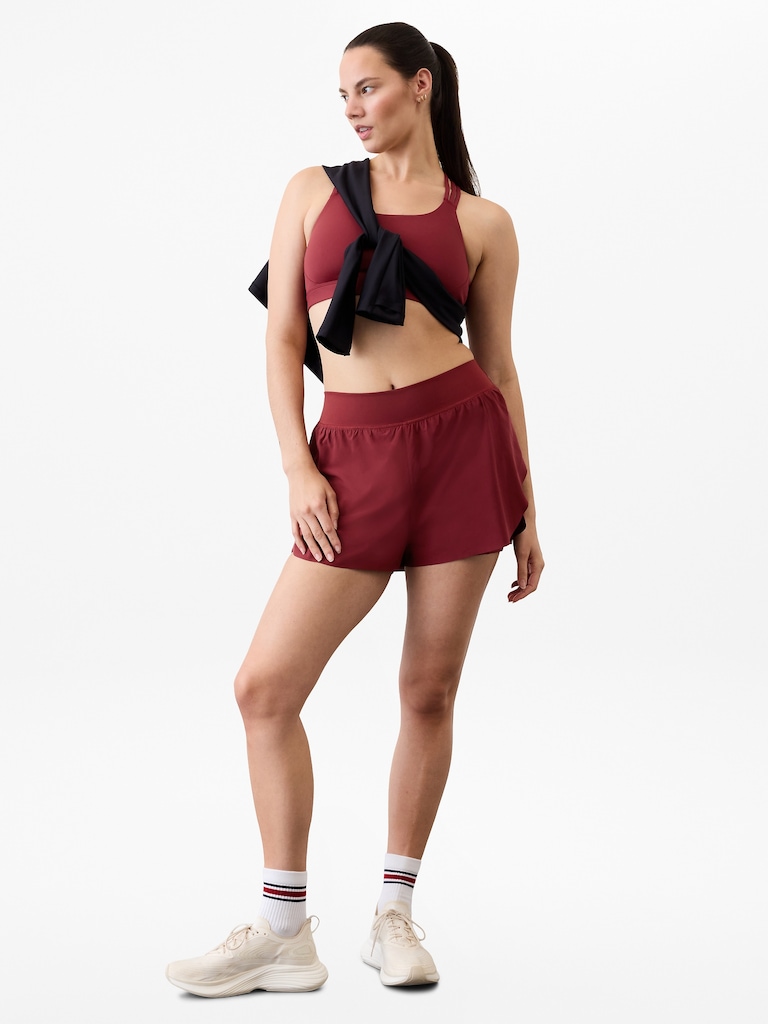 Crossover High Rise 4" Run Short