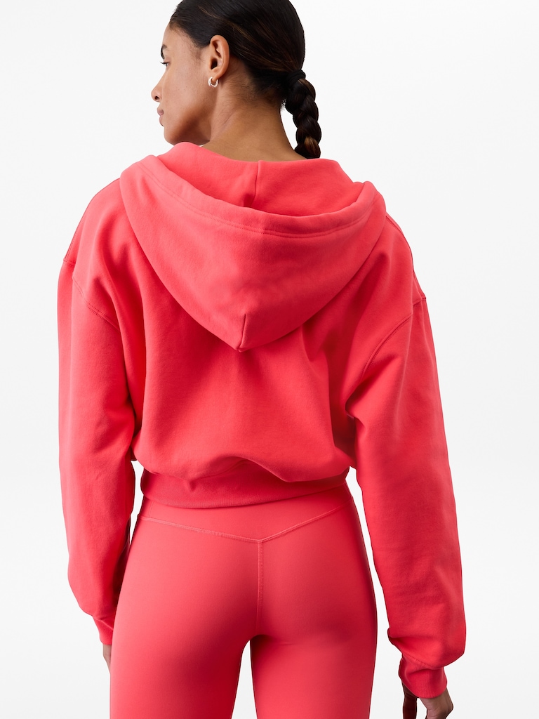 Forever Fleece Crop Full Zip