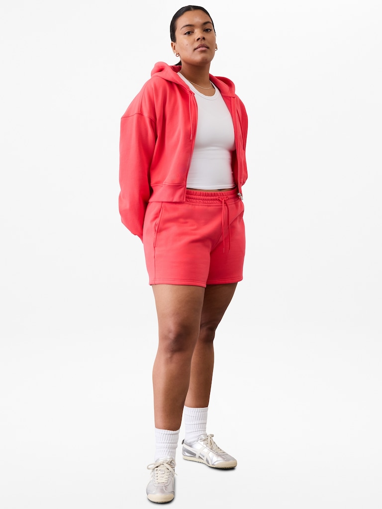 Forever Fleece Crop Full Zip
