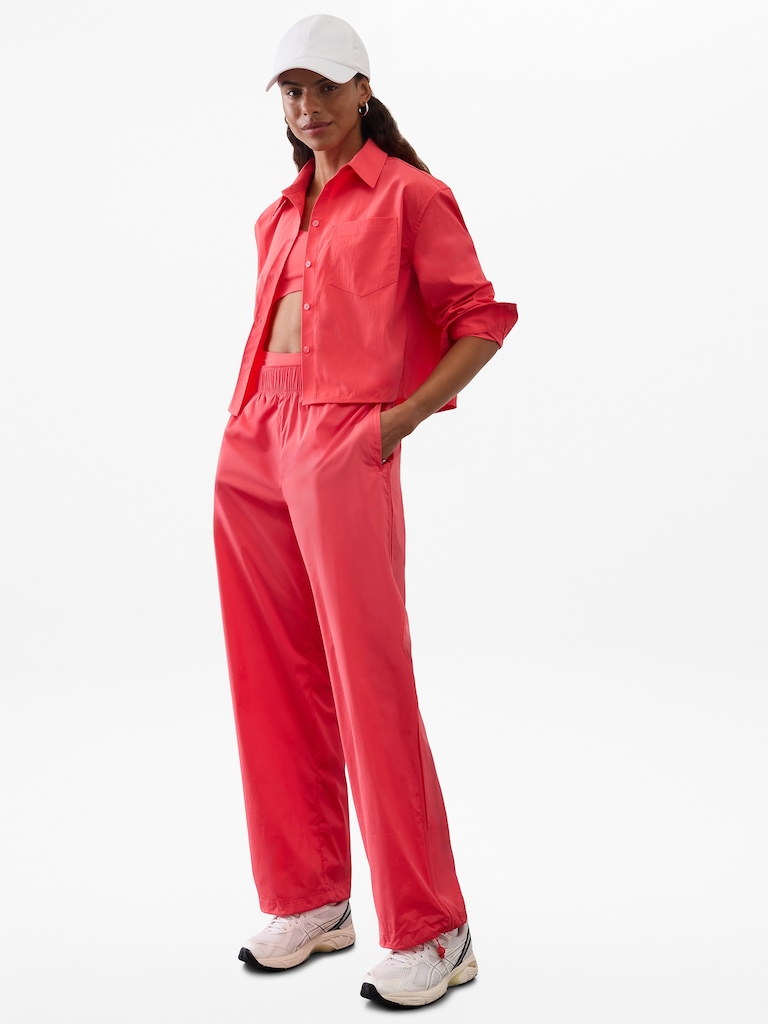 Midday Cropped Poplin Shirt