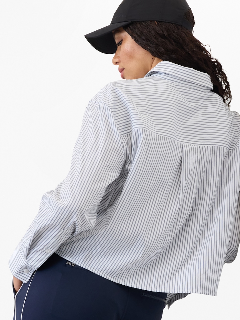 Midday Cropped Poplin Shirt