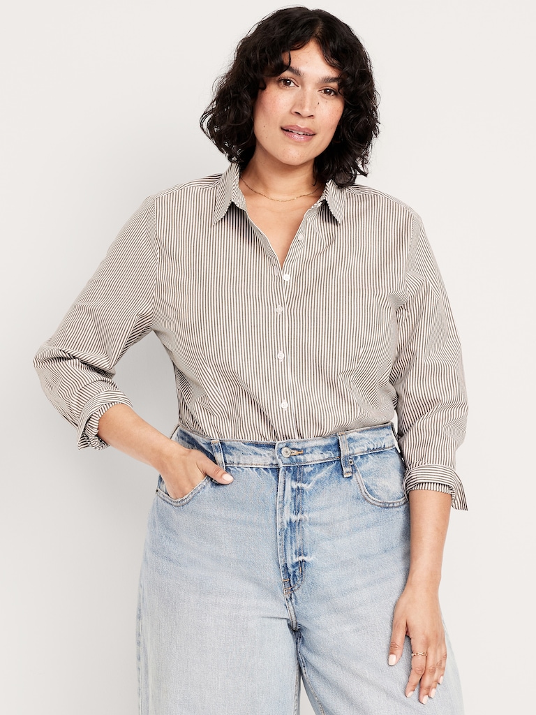 Slim Button-Down Striped Shirt